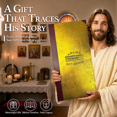 Deluxe Full Gold Foil Adams Time Chart 3.0 Graphic Bible Study Book